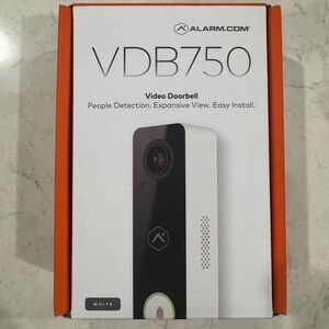 Alarm.com VDB750 Video Doorbell (White) – Brand New, Open Box – From ADT